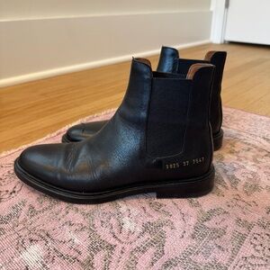 Common Project Black Chelsea Boots